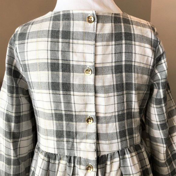CARTERS Long Sleeve Plaid Lurex Dress  3T - Picture 9 of 12